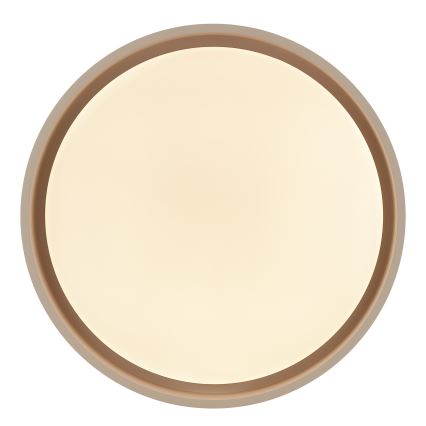 Brilliant - Dimmable LED Ceiling Light SANOZ LED/24W/230V 3000-6500K Ø 41 cm Beige + Remote Control