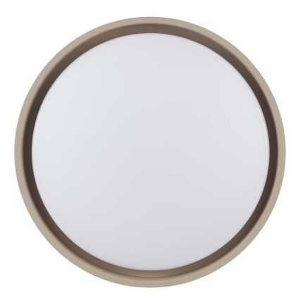 Brilliant - Dimmable LED Ceiling Light SANOZ LED/24W/230V 3000-6500K Ø 41 cm Beige + Remote Control