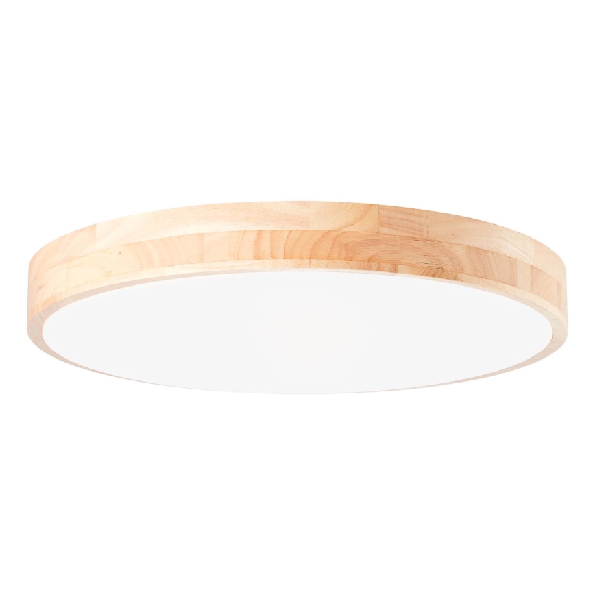Brilliant - LED Dimmable Ceiling Light SLIMLINE LED/60W/230V 3000-6500K Ø 45 cm Rubberwood + Remote Control