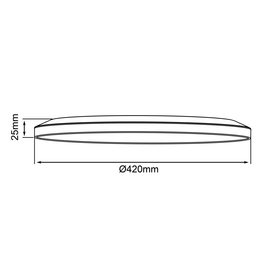 Brilliant - Dimmable SORELL LED ceiling light LED/24/230V 3000-6500K Ø 42 cm white + remote control
