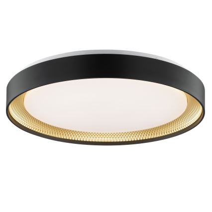 Brilliant - WALDO Dimmable LED Ceiling Light LED/36W/230V 3000-6500K Ø 48.5 cm Black/Gold + Remote Control