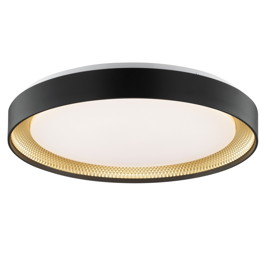 Brilliant - WALDO Dimmable LED Ceiling Light LED/36W/230V 3000-6500K Ø 48.5 cm Black/Gold + Remote Control