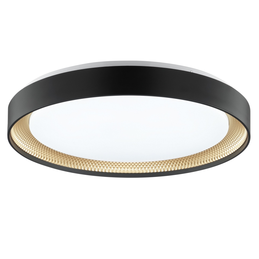 Brilliant - WALDO Dimmable LED Ceiling Light LED/36W/230V 3000-6500K Ø 48.5 cm Black/Gold + Remote Control