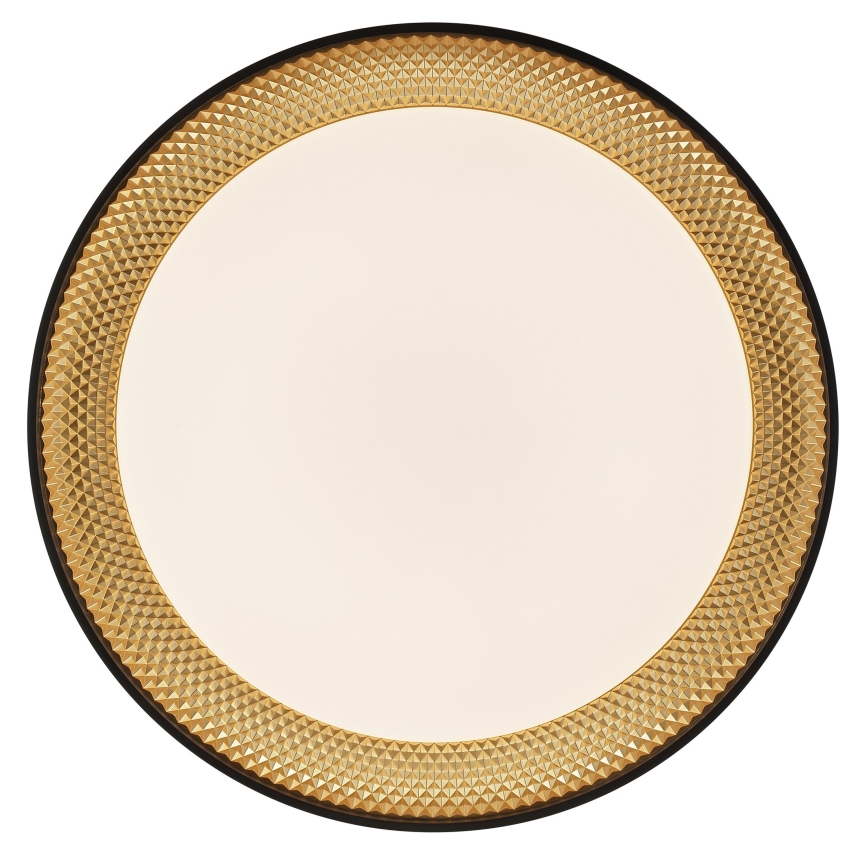 Brilliant - WALDO Dimmable LED Ceiling Light LED/36W/230V 3000-6500K Ø 48.5 cm Black/Gold + Remote Control