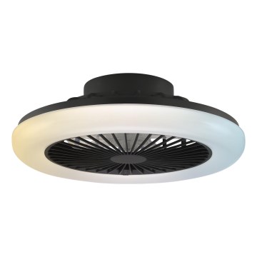 Brilliant - LED dimmable ceiling light with fan MONTERO LED/20W/230V 2700–6500K Ø 42 cm black + remote control