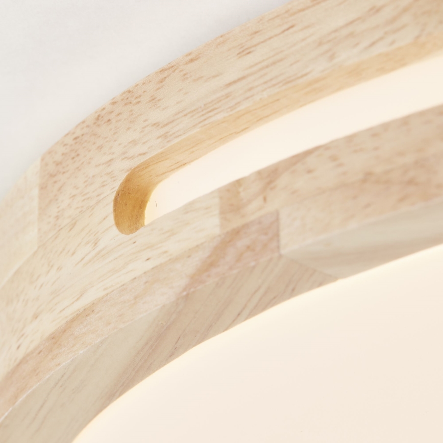 Brilliant - LED Dimmable ceiling light WOODBURY LED/24W/230V d. 39 cm rubber fig - FSC certified
