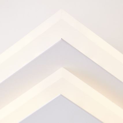 Brilliant - LED Dimmable ceiling light IORGO LED/40W/230V 3000K 43,5x43,5 cm white/black