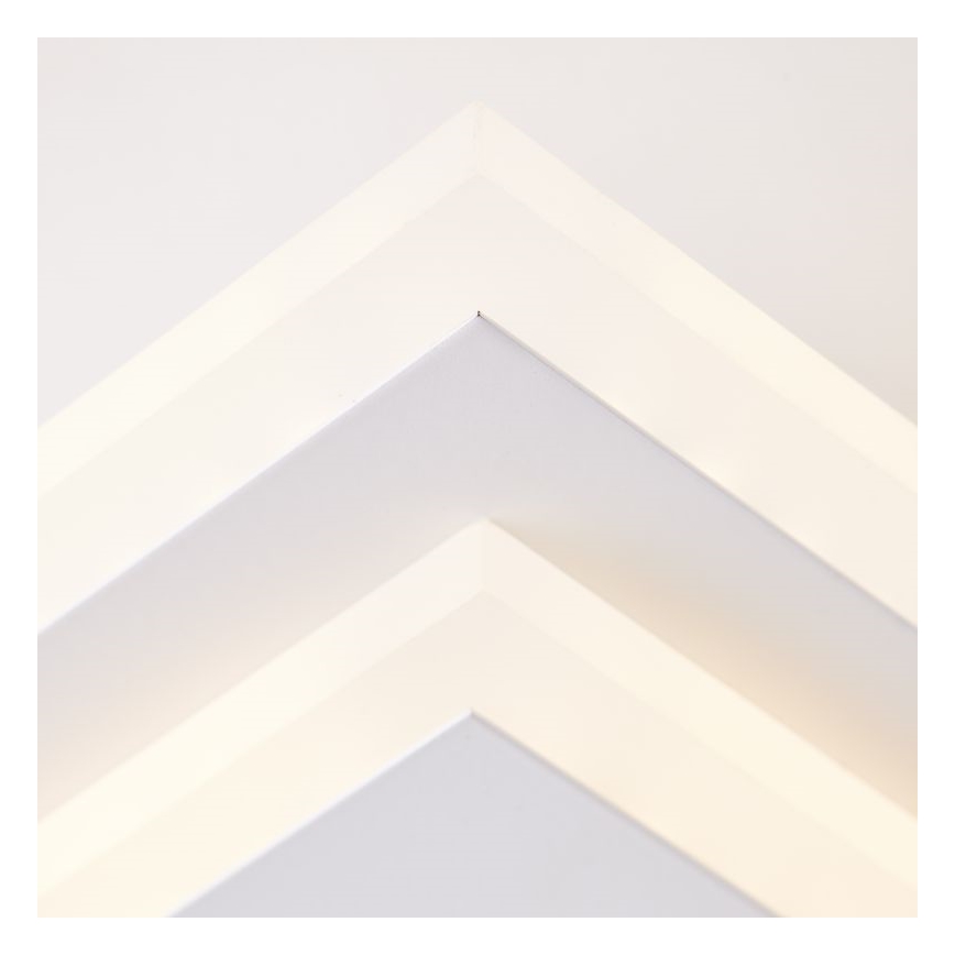 Brilliant - LED Dimmable ceiling light IORGO LED/40W/230V 3000K 43,5x43,5 cm white/black