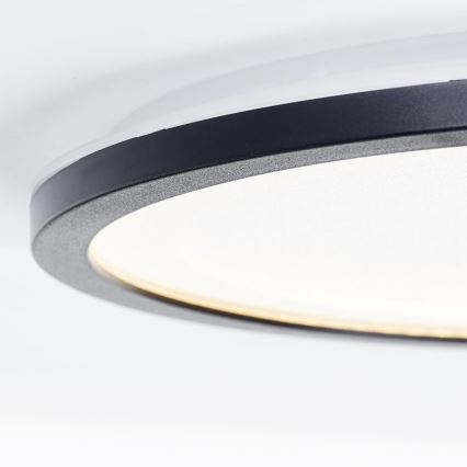 Brilliant - LED Dimmable ceiling light MOSAKO LED/20W/230V 2700K d. 29,5 cm black