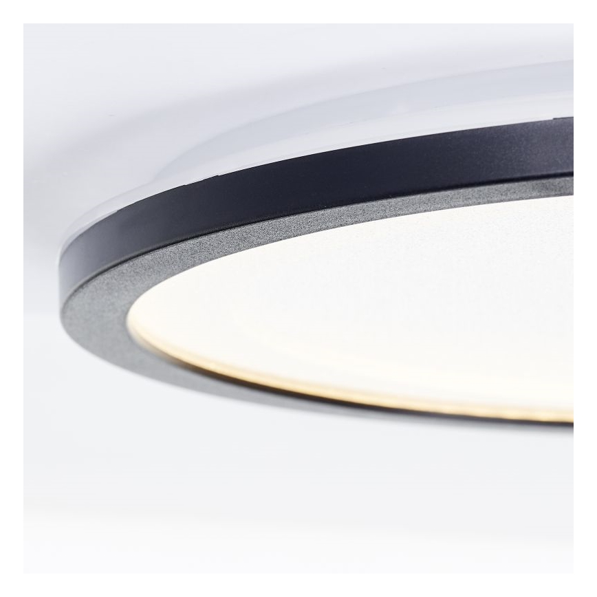 Brilliant - LED Dimmable ceiling light MOSAKO LED/20W/230V 2700K d. 29,5 cm black