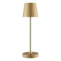 Brilliant - LED Dimmable Rechargeable Touch-Operated Outdoor Table Lamp ELORA LED/2,5W/5V 2700K 2600 mAh IP44 Gold