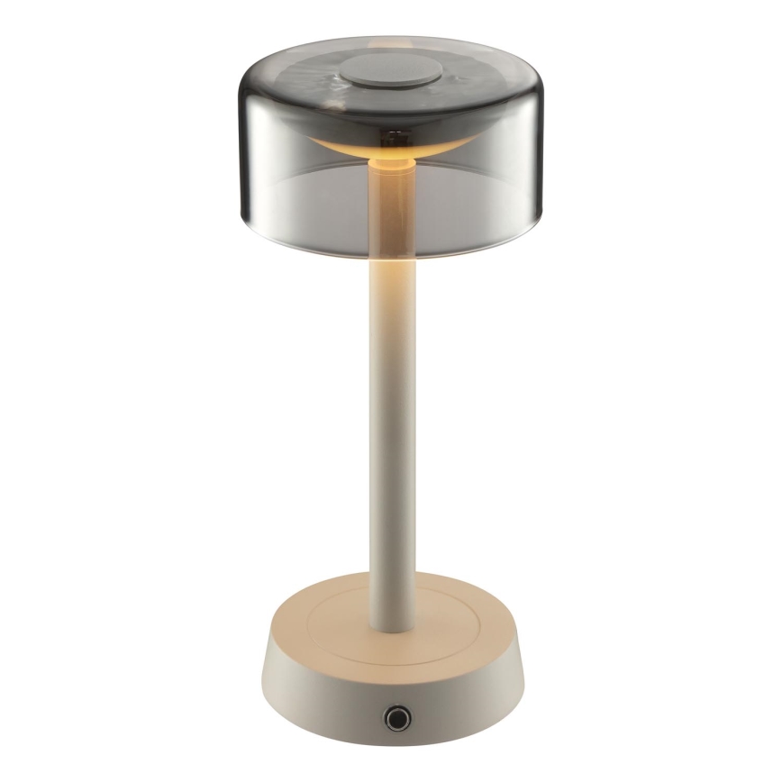 Brilliant - LED Dimmable Rechargeable Touch-Operated Outdoor Table Lamp RAZOR LED/2.5W/5V 2700K 2600 mAh IP44 grey