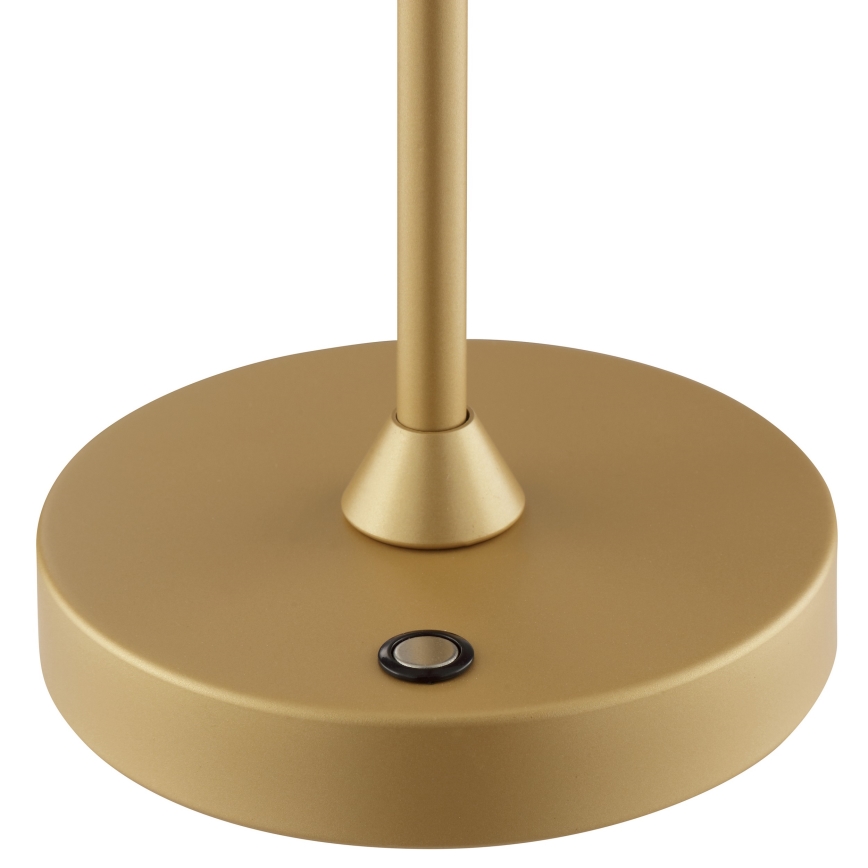 Brilliant - ELORA Dimmable Rechargeable Touch-Sensitive Outdoor Table Lamp LED/2.5W/5V 2700K 2600 mAh IP44 Gold