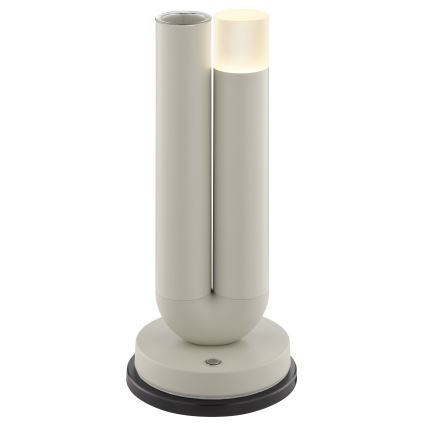 Brilliant - LED Dimmable Rechargeable Touch-Operated Outdoor Table Lamp SAYU LED/2,5W/5V 2700K 2600 mAh IP44 grey