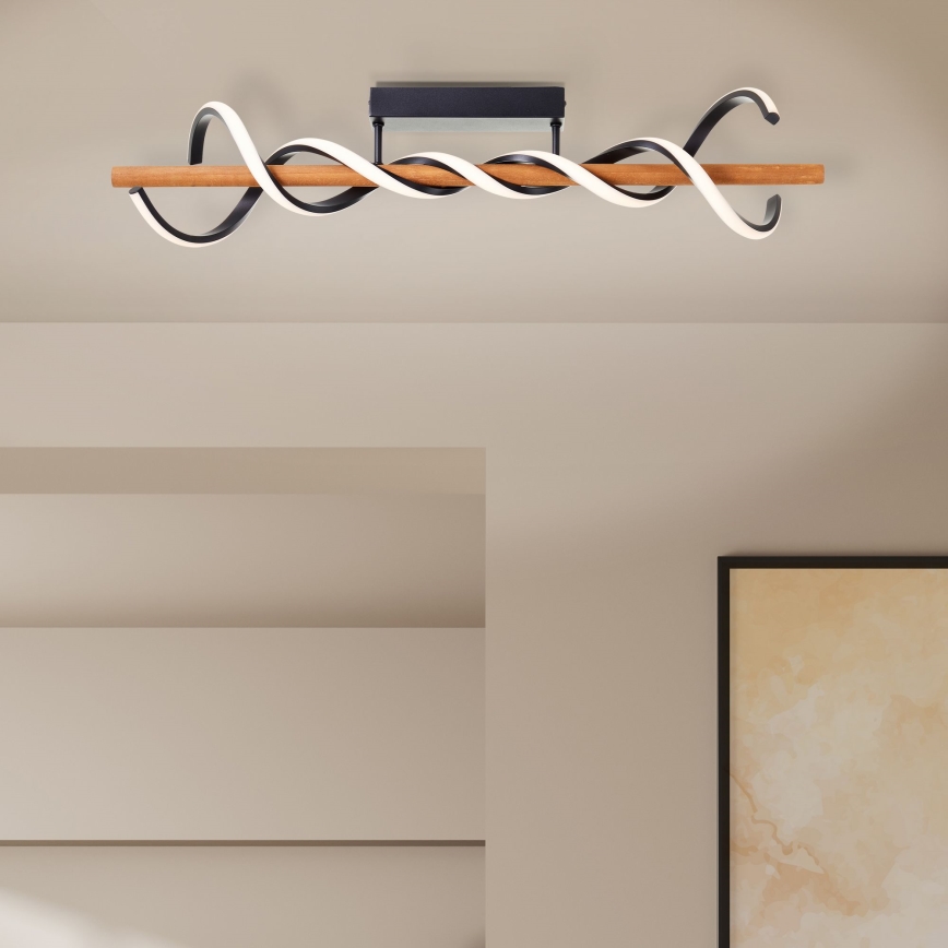 Brilliant - LED Dimmable surface-mounted chandelier AMALIA LED/38W/230V pine - FSC certified