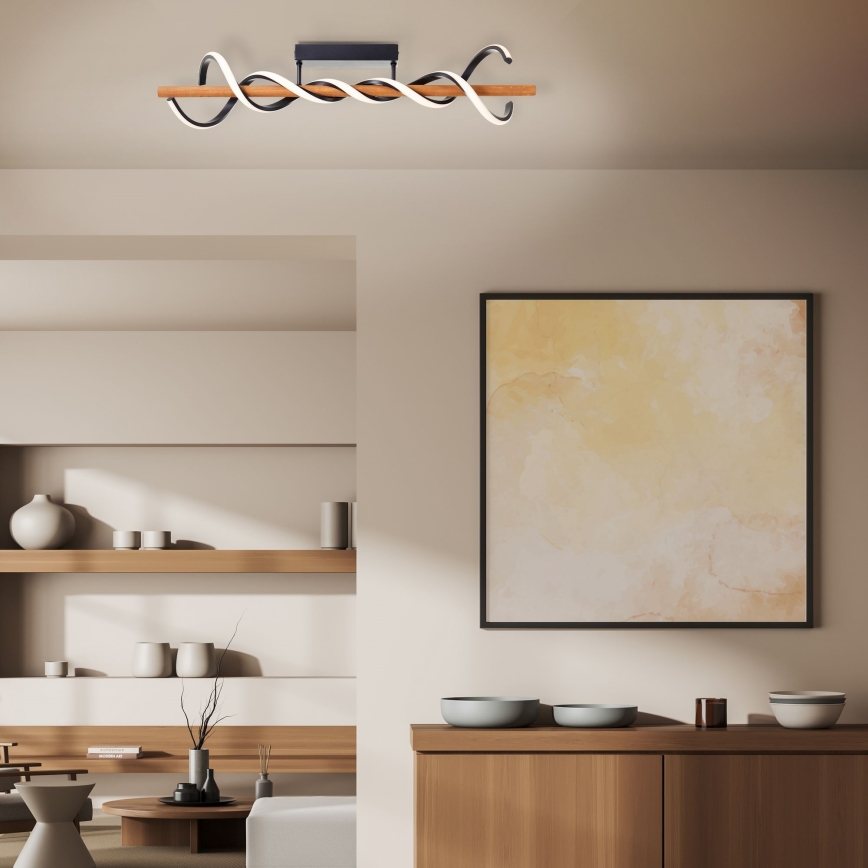 Brilliant - LED Dimmable surface-mounted chandelier AMALIA LED/38W/230V pine - FSC certified