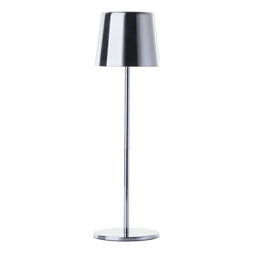 Brilliant - LED Dimmable touch outdoor lamp XAANA LED/4W/5V 3000/4000/6500K 2600 mAh IP44 shiny chrome