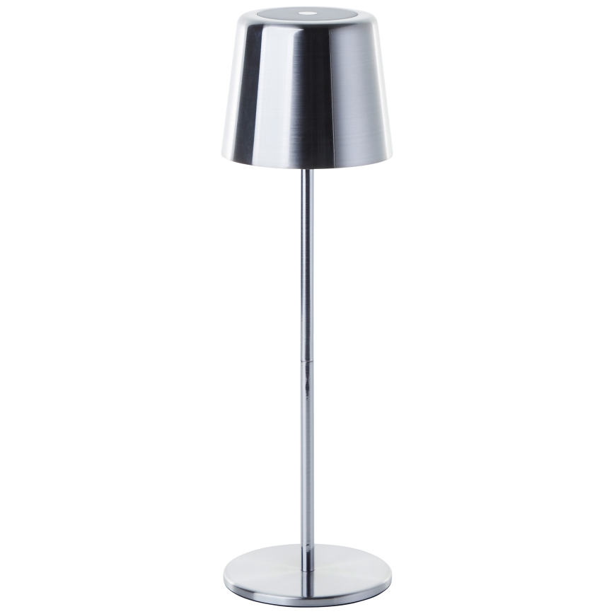 Brilliant - LED Dimmable touch outdoor lamp XAANA LED/4W/5V 3000/4000/6500K 2600 mAh IP44 shiny chrome