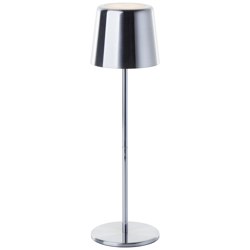 Brilliant - LED Dimmable touch outdoor lamp XAANA LED/4W/5V 3000/4000/6500K 2600 mAh IP44 shiny chrome
