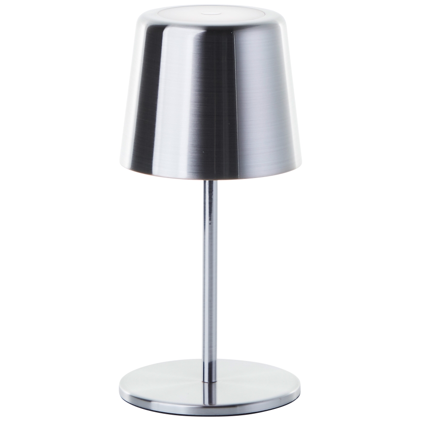 Brilliant - LED Dimmable touch outdoor lamp XAANA LED/4W/5V 3000/4000/6500K 2600 mAh IP44 shiny chrome