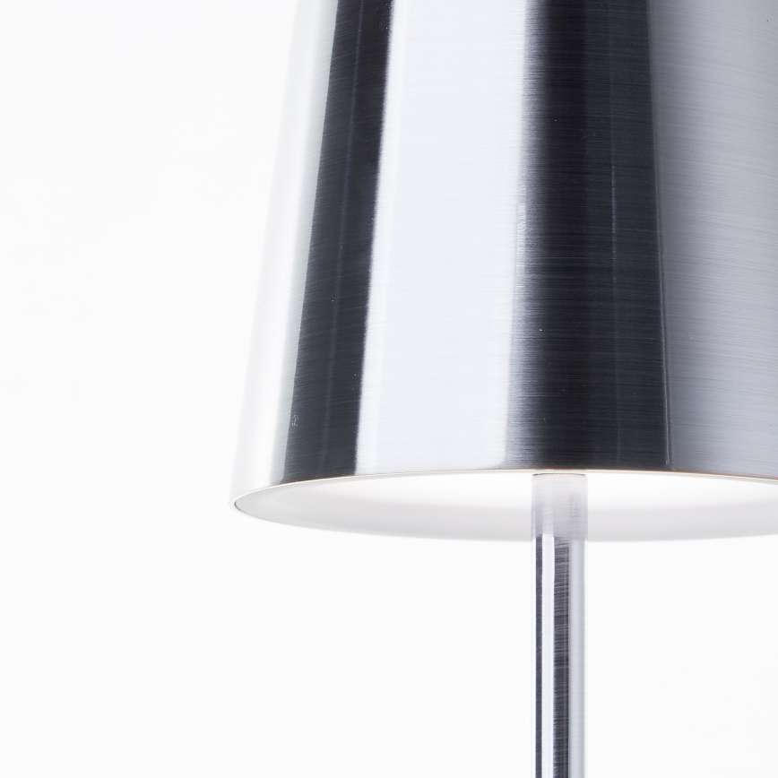 Brilliant - LED Dimmable touch outdoor lamp XAANA LED/4W/5V 3000/4000/6500K 2600 mAh IP44 shiny chrome