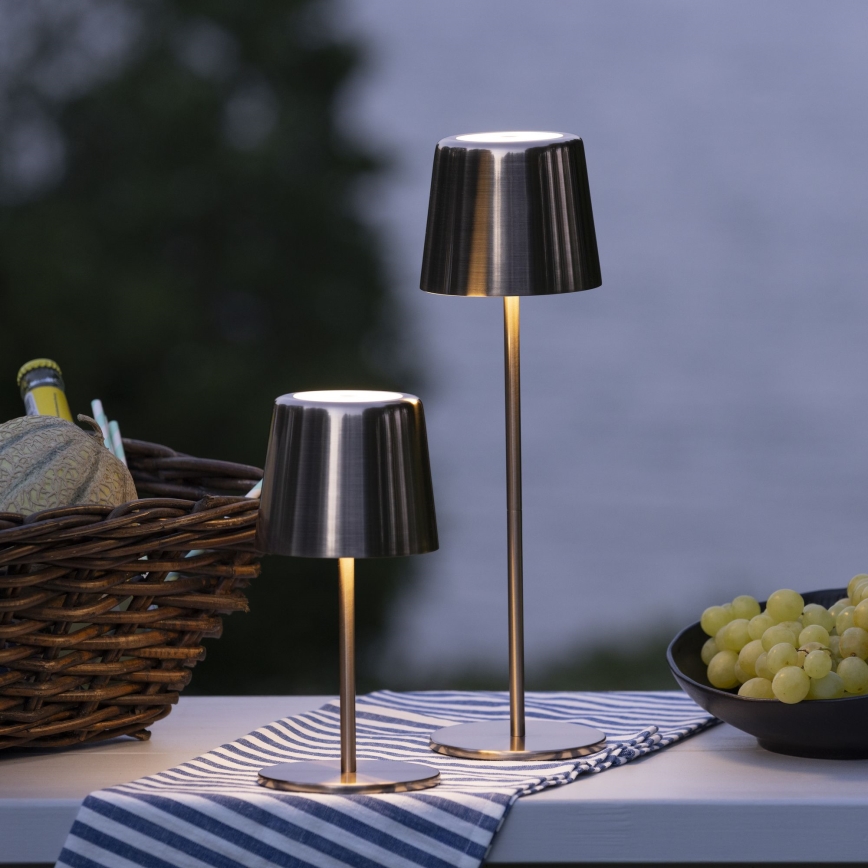 Brilliant - LED Dimmable touch outdoor lamp XAANA LED/4W/5V 3000/4000/6500K IP44 copper