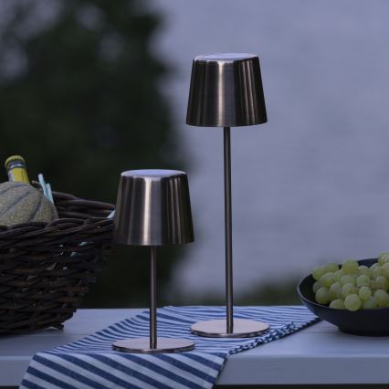 Brilliant - LED Dimmable touch outdoor lamp XAANA LED/4W/5V 3000/4000/6500K IP44 copper