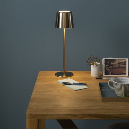 Brilliant - LED Dimmable touch outdoor lamp XAANA LED/4W/5V 3000/4000/6500K IP44 gold