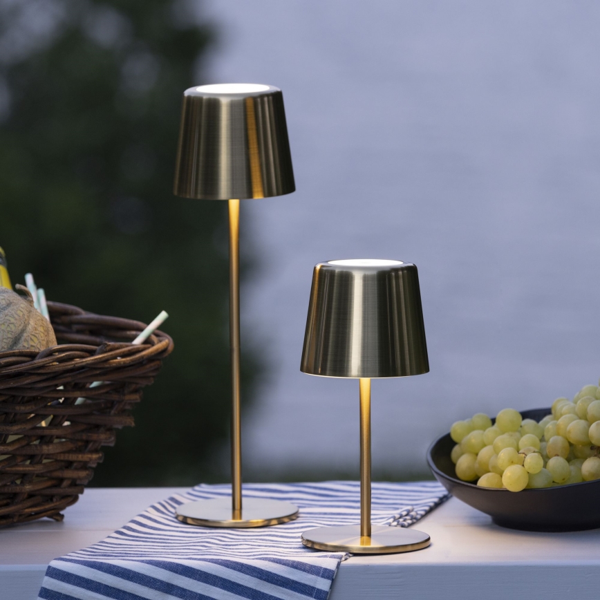 Brilliant - LED Dimmable touch outdoor lamp XAANA LED/4W/5V 3000/4000/6500K IP44 gold