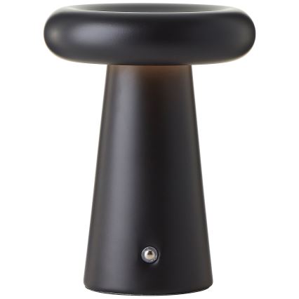 Brilliant - LED Dimmable touch outdoor table lamp MUFFIN LED/3W/5V USB IP44 black