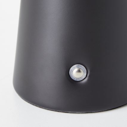 Brilliant - LED Dimmable touch outdoor table lamp MUFFIN LED/3W/5V USB IP44 black