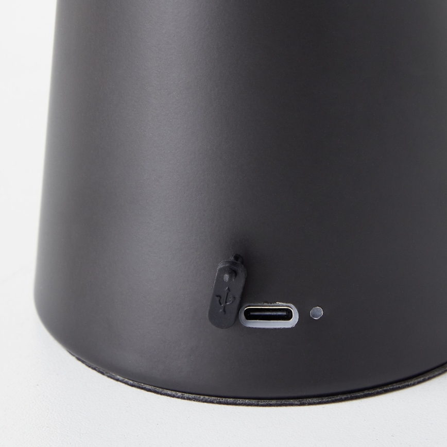 Brilliant - LED Dimmable touch outdoor table lamp MUFFIN LED/3W/5V USB IP44 black