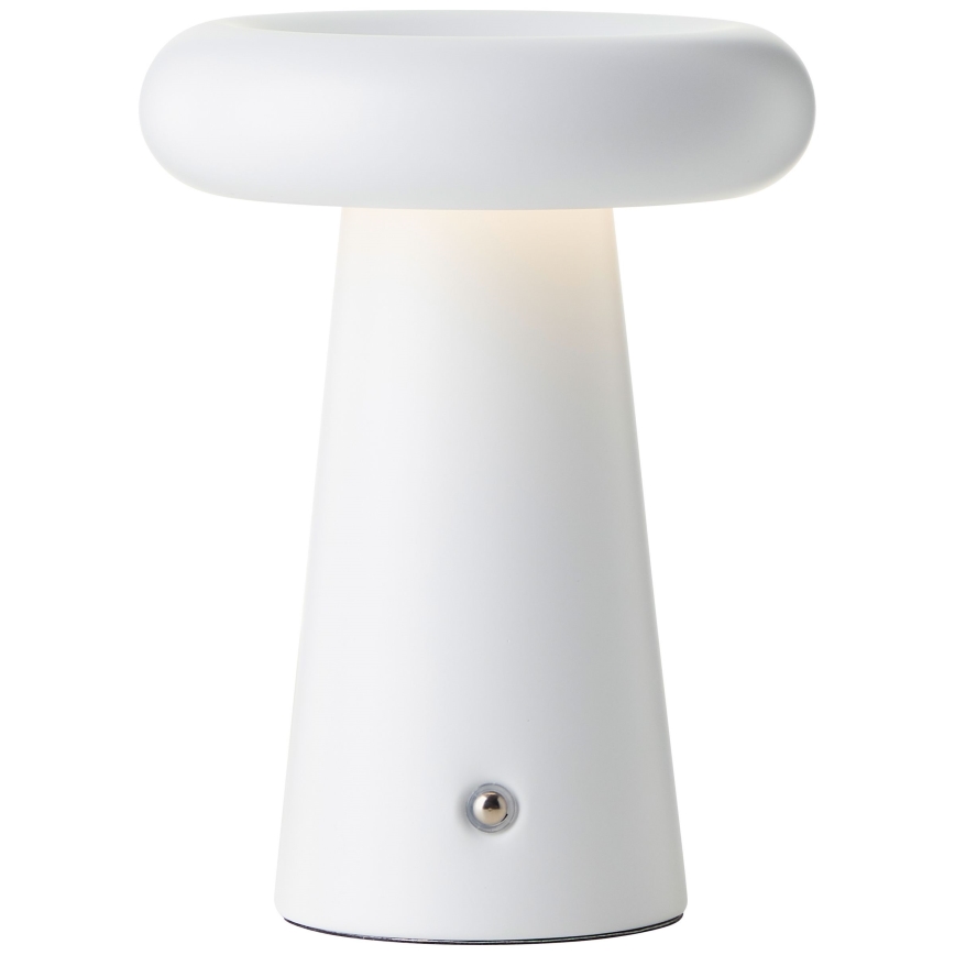 Brilliant - LED Dimmable touch outdoor table lamp MUFFIN LED/3W/5V USB IP44 white