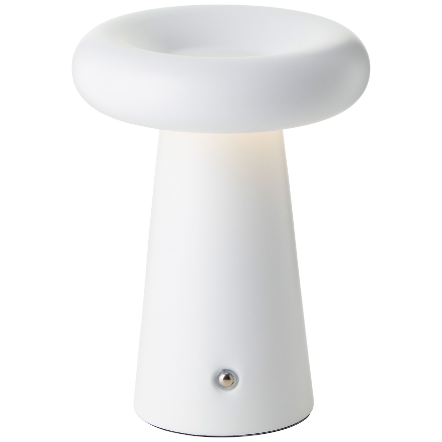 Brilliant - LED Dimmable touch outdoor table lamp MUFFIN LED/3W/5V USB IP44 white