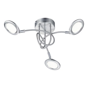 Brilliant - LED Flush-Mounted Ceiling Light SESSION 3xLED/3.1W/230V 3000/4000/6500K Matte Chrome