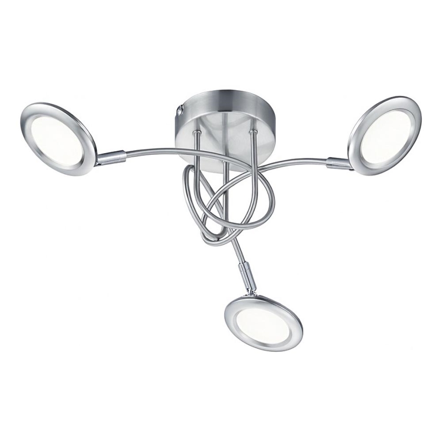 Brilliant - LED Flush-Mounted Ceiling Light SESSION 3xLED/3.1W/230V 3000/4000/6500K Matte Chrome