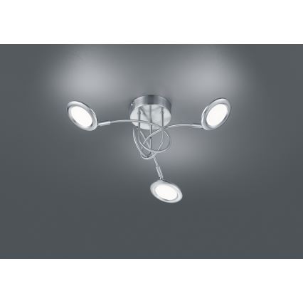 Brilliant - LED Flush-Mounted Ceiling Light SESSION 3xLED/3.1W/230V 3000/4000/6500K Matte Chrome