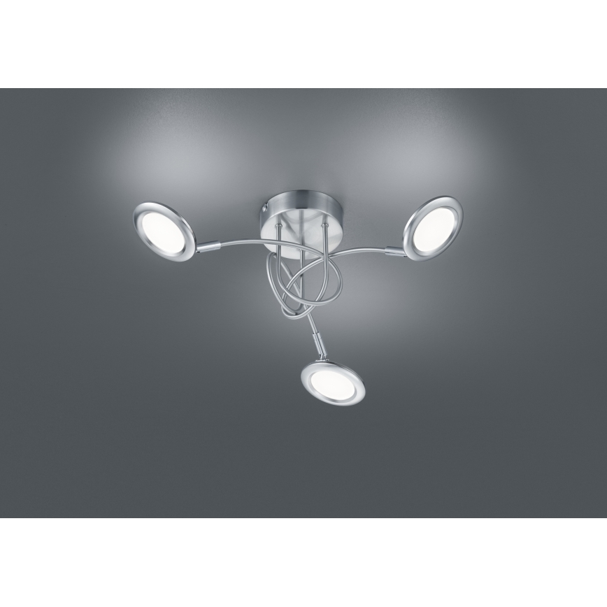 Brilliant - LED Flush-Mounted Ceiling Light SESSION 3xLED/3.1W/230V 3000/4000/6500K Matte Chrome