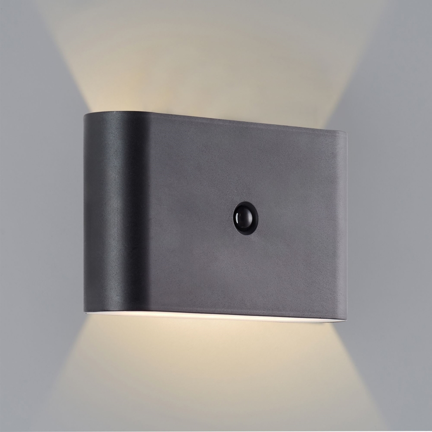 Brilliant - LED Outdoor rechargeable wall light with sensor XINO LED/3W/5V 3600 mAh IP44 black
