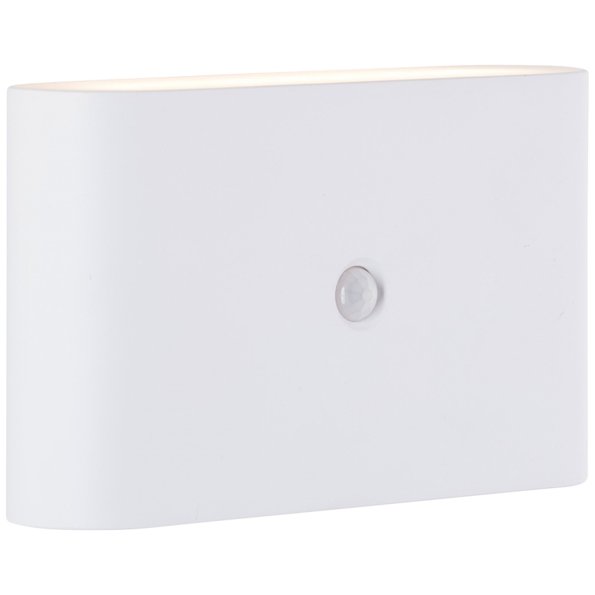 Brilliant - LED Outdoor rechargeable wall light with sensor XINO LED/3W/5V IP44 white