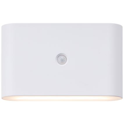 Brilliant - LED Outdoor rechargeable wall light with sensor XINO LED/3W/5V IP44 white