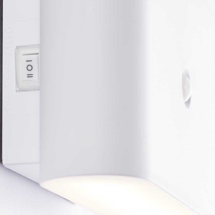 Brilliant - LED Outdoor rechargeable wall light with sensor XINO LED/3W/5V IP44 white