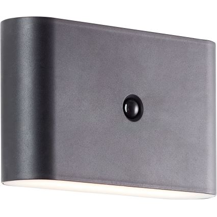 Brilliant - LED Outdoor rechargeable wall light with sensor XINO LED/3W/5V 3600 mAh IP44 black