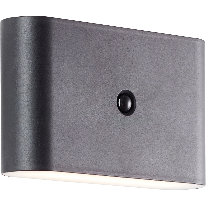 Brilliant - LED Outdoor rechargeable wall light with sensor XINO LED/3W/5V 3600 mAh IP44 black