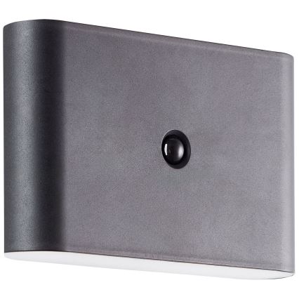 Brilliant - LED Outdoor rechargeable wall light with sensor XINO LED/3W/5V 3600 mAh IP44 black