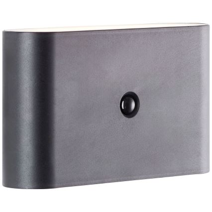 Brilliant - LED Outdoor rechargeable wall light with sensor XINO LED/3W/5V 3600 mAh IP44 black