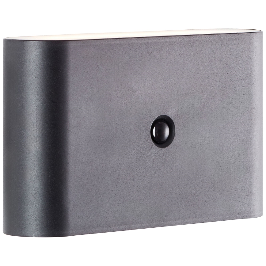 Brilliant - LED Outdoor rechargeable wall light with sensor XINO LED/3W/5V 3600 mAh IP44 black