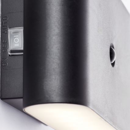 Brilliant - LED Outdoor rechargeable wall light with sensor XINO LED/3W/5V 3600 mAh IP44 black
