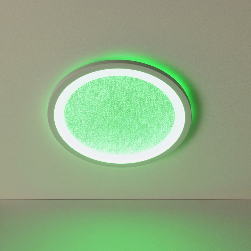 Brilliant - LED RGBW Dimmable ceiling light TANIDA LED/22W/230V 3000-6500K+ remote control