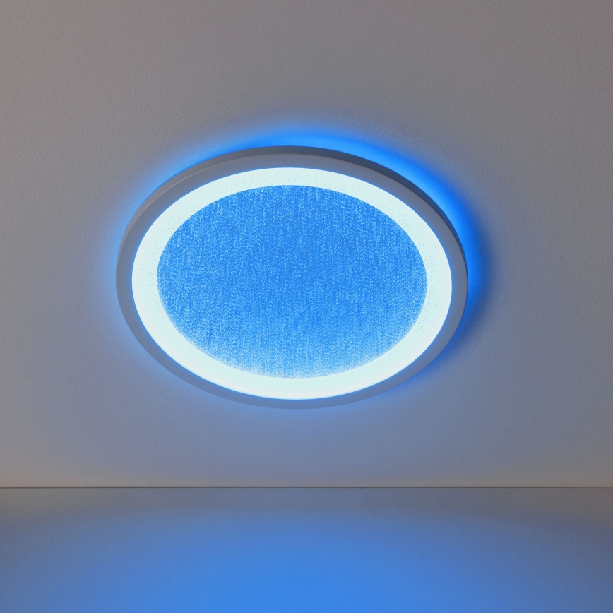 Brilliant - LED RGBW Dimmable ceiling light TANIDA LED/22W/230V 3000-6500K+ remote control